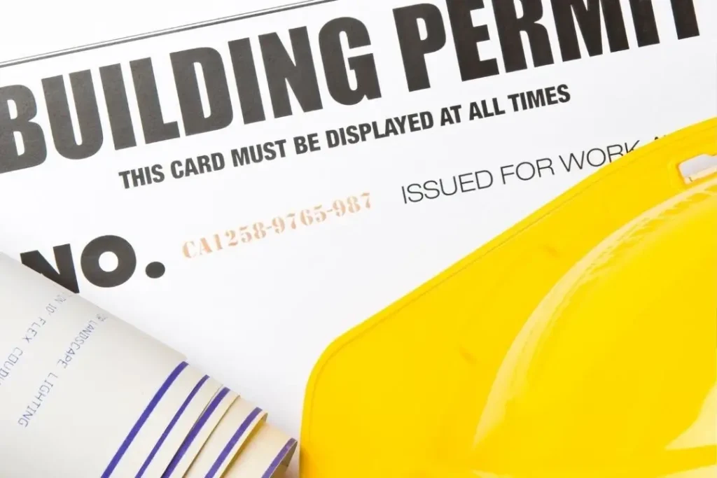 building permit sign